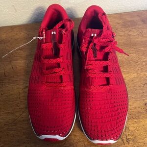 Under Armour Threadbone Slingflex Mens Size 12 Red Athletic Sneakers